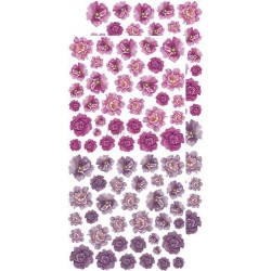 BASIC FLOWER SET - Purple/Fuchsia - 6 x 12