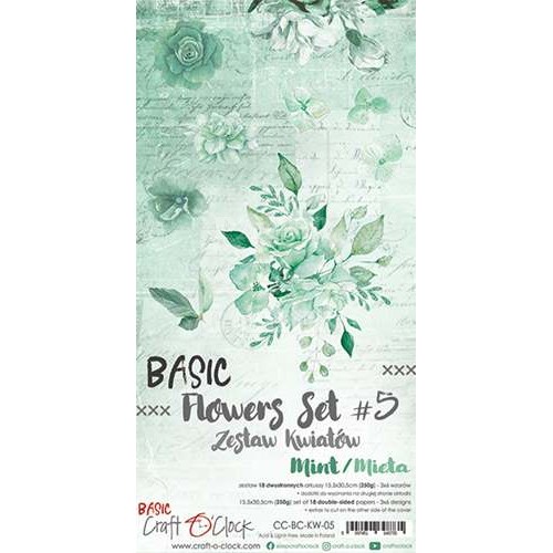 BASIC FLOWER SET - Mint - 6 x 12