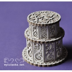 Svatební dort krajkový 3D