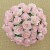 Bílá / Baby Růžová žíhané (15 mm) - 10 ks